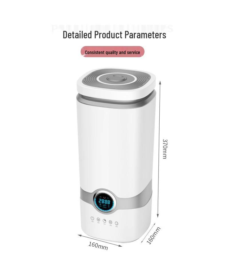 4L Silent Desktop Humidifier & Aroma Diffuser for Bedroom and Office