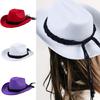Ethnic Style Cowgirl Hat Rolled Brims Hat Cowboy Hats for Stage Performances