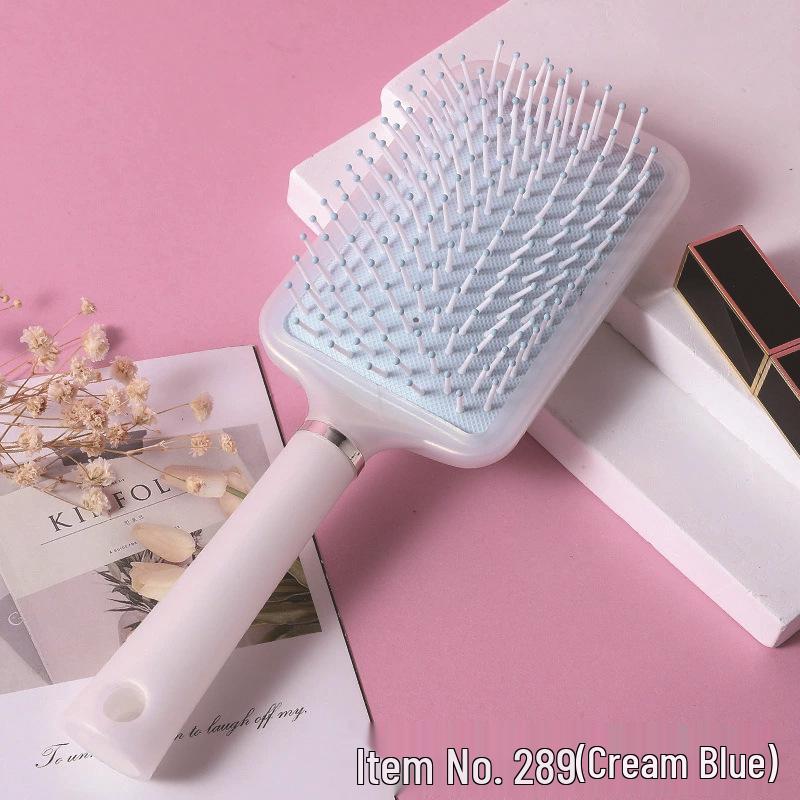 Mermaid Macaron Color Air Cushion Comb: Fluffy, Elastic Massage Comb for Women's Hairdressing, Customizable for Enhanced Hair Care