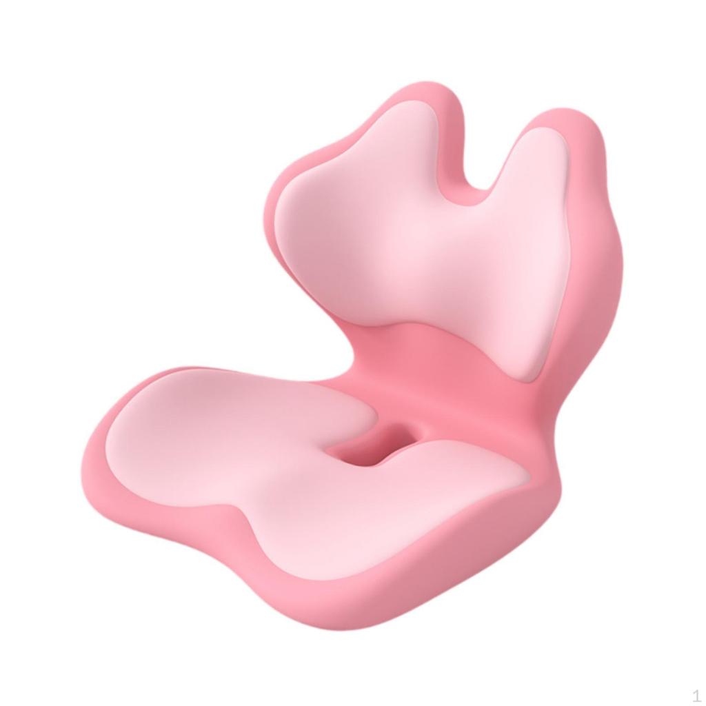 Office Chair Cushion Back Rest Butt Pad Memory Foam Portable Comfortable Seat and