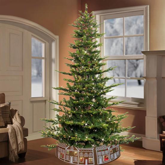 Límec na vánoční stromek Perníčková chaloupka Sukně pod stromek Límec s LED světýlky Základna vánočního stromku