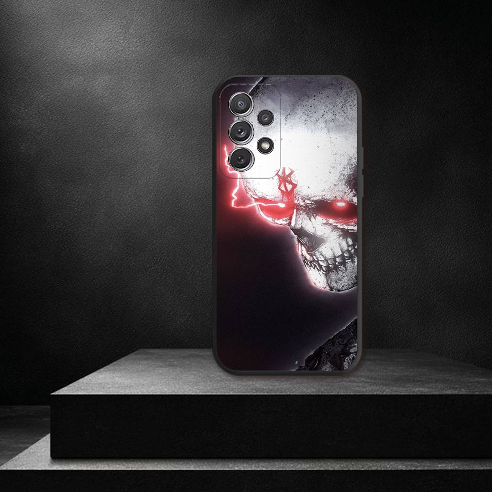 Anime B-Berserk GutS Phone Case For Samsung S 25,24,23,22,30,21,10,9,Ultra,Plus,Lite,FE,4,5G Black Soft Case