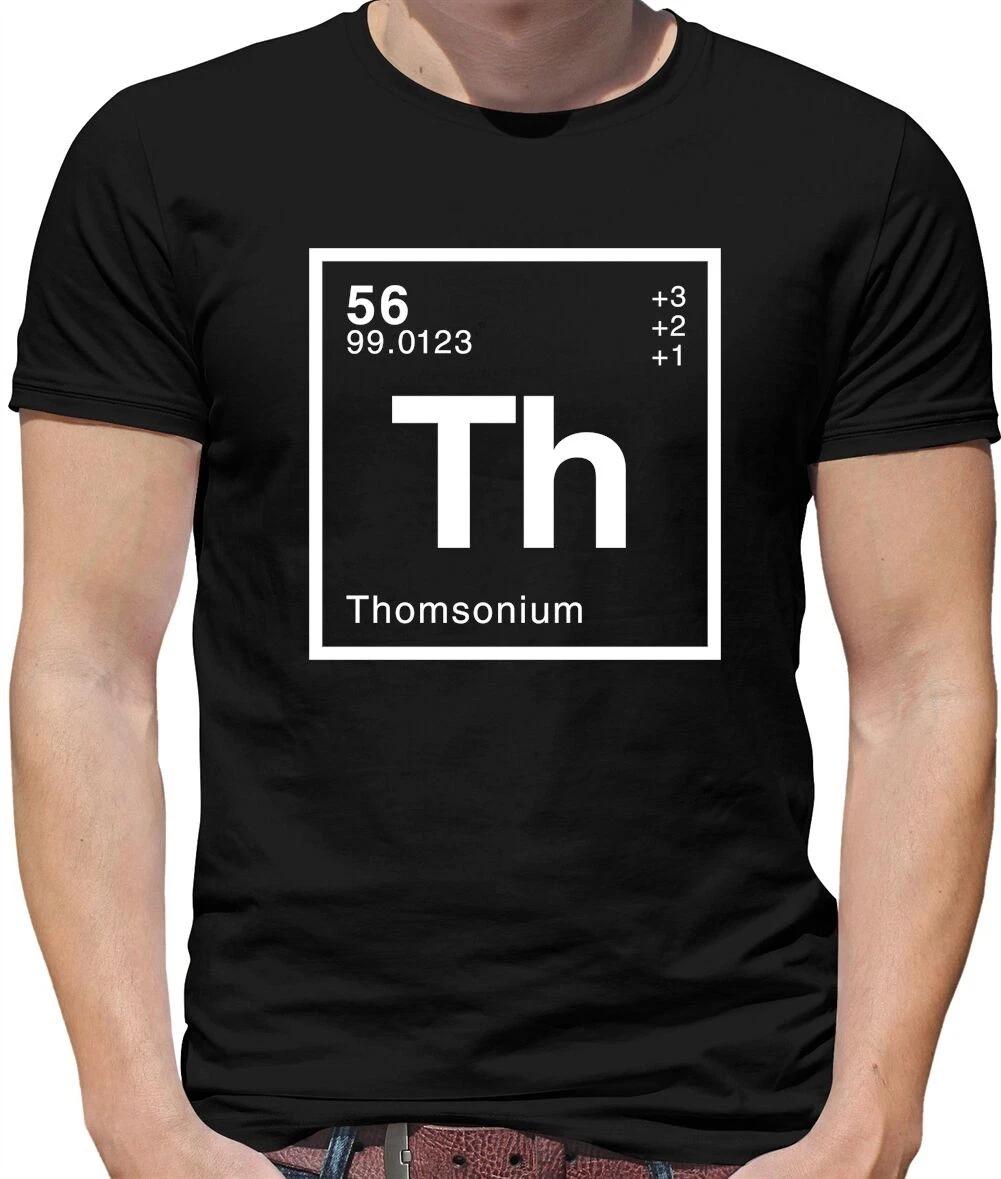 Element Name Thomson Mens T-Shirt - Surname - First Name - Physics - Science L