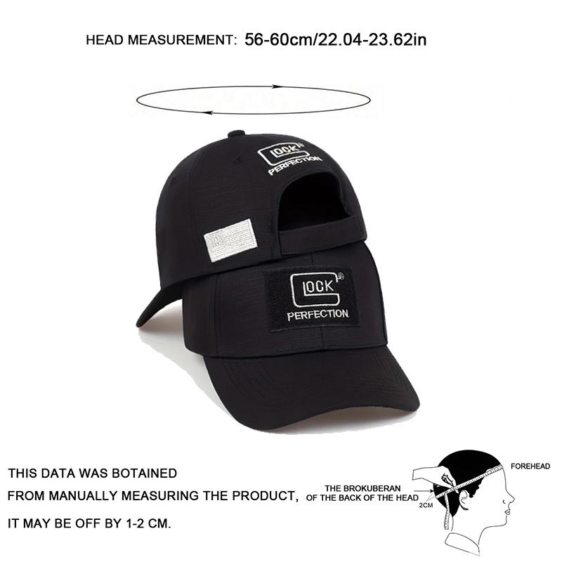 Unisex Lock Sticker Embroidery Baseball Caps Spring and Autumn Outdoor Adjustable Casual Hats Sunscreen Hat Sports Golf Cap