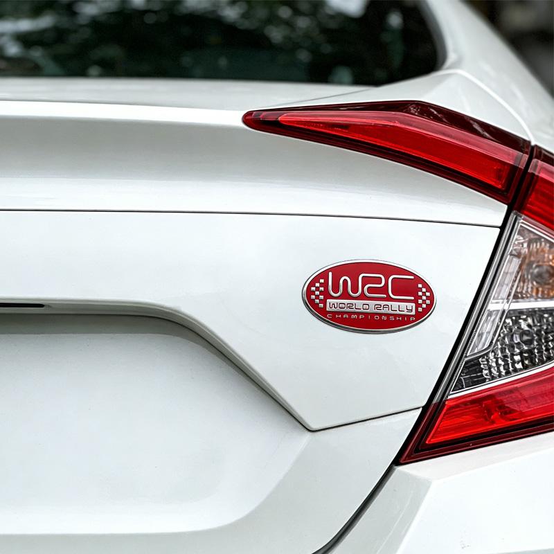 Adesivo decorativo per auto WRC in alluminio per Civic GTI, Fox RS, ST, Yaris GR accessori di modifica sportiva