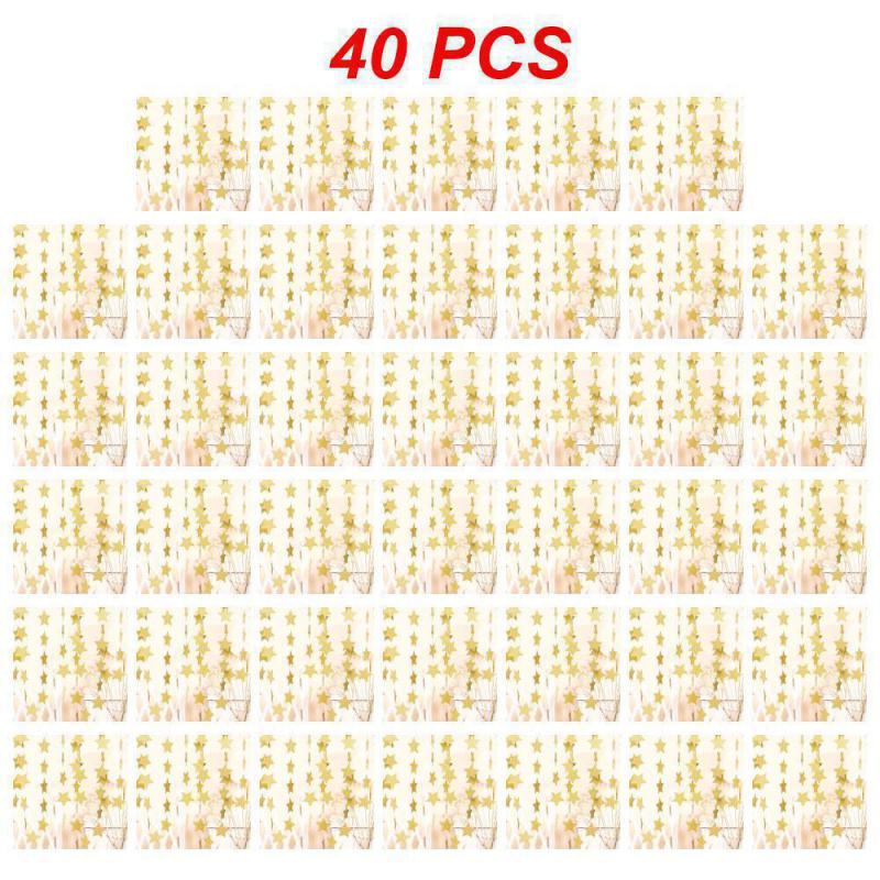 10~40 szt. Gwiazda Dysk Impreza Kwiat Trwałe Tło do Zdjęć 4 Metry 6 Opcjonalnych Dekoracji na Przyjęcie Urodzinowe Szycie Papierowy Kwiat