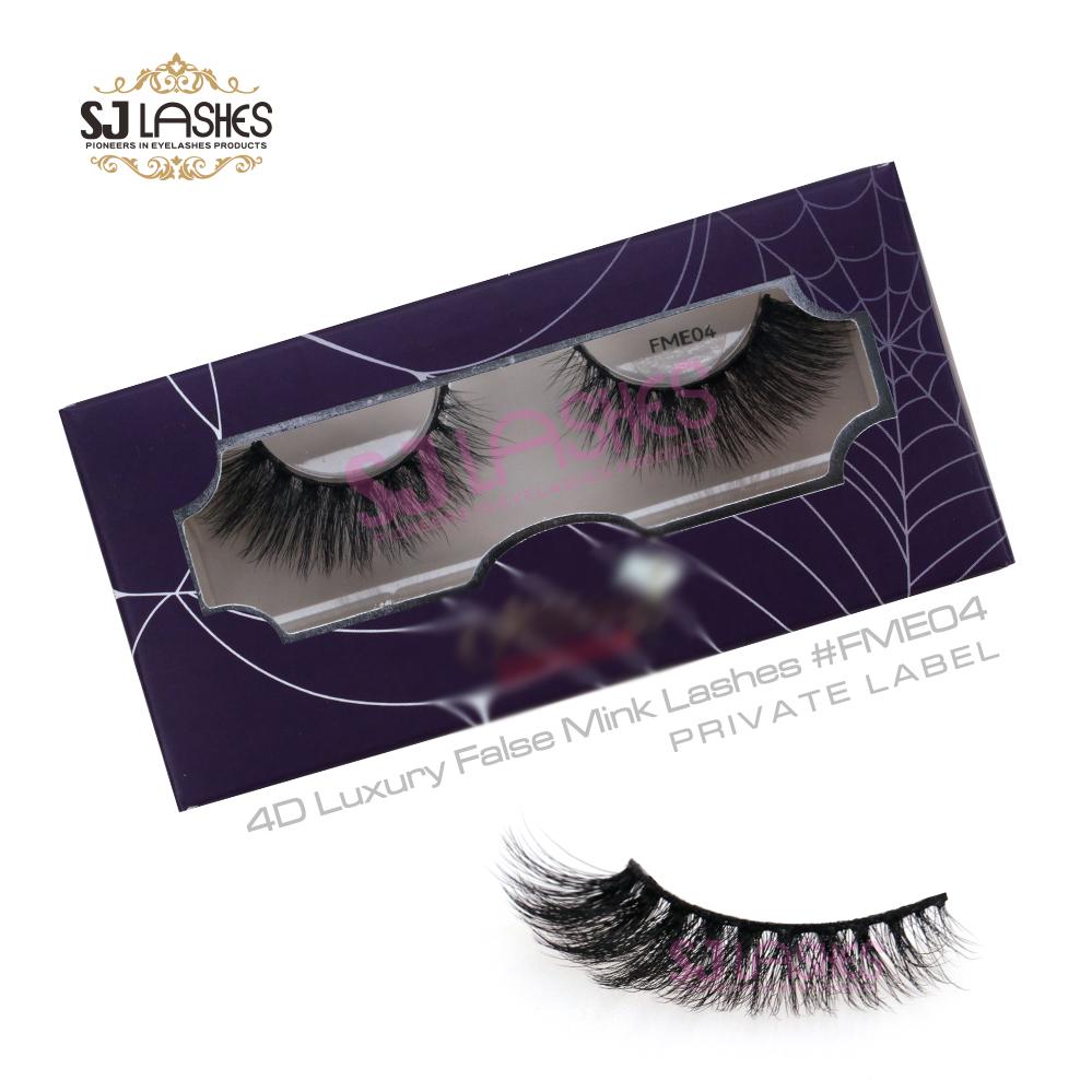 Fluffy Natural Genuine Mink Fur False Eyelashes with Black Cotton Band 3D Effect Waterproof & Durable. Cruelty-Free.