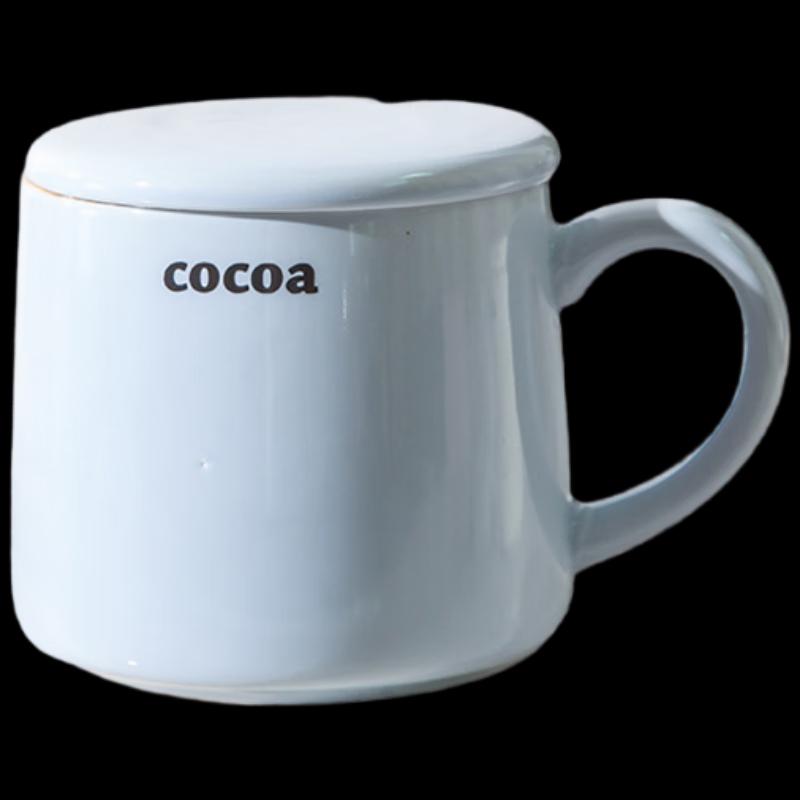 ShangHeng SHZH-MKB03 Ceramic Mug with Lid and Spoon