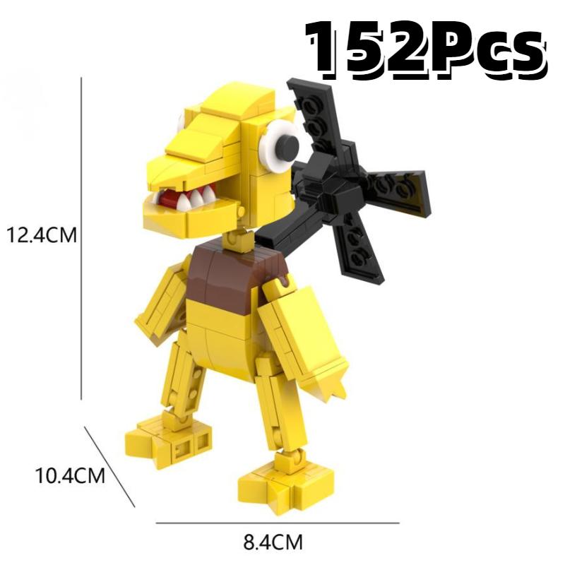 

Yellow Friends Rainbow Cyan Building Blocks Diy Puzzle Toys Abs Kids Fans Gifts жёлтый