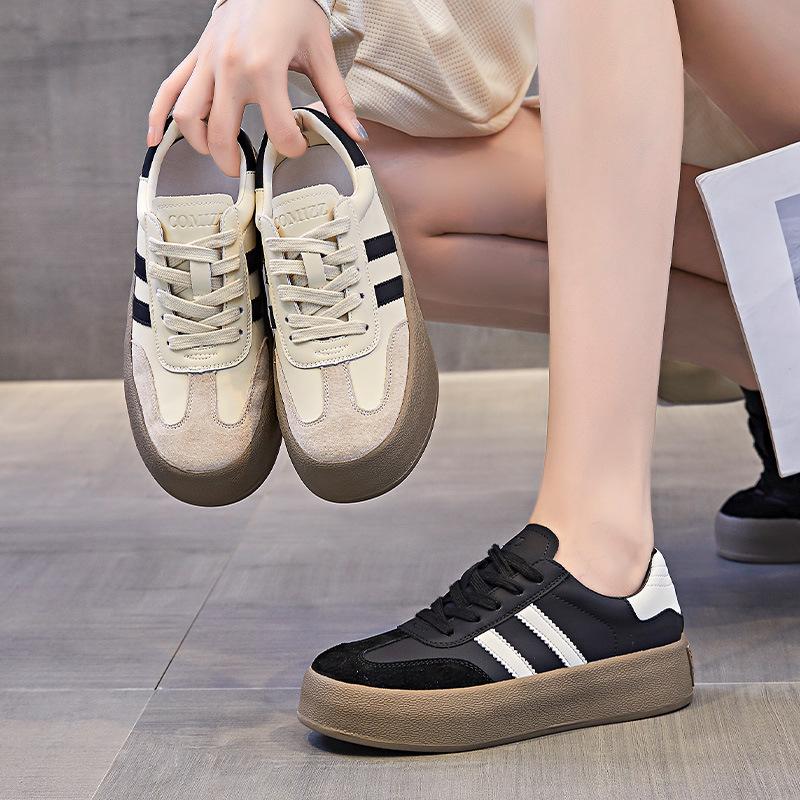 Genuine leather German training shoes women's women's platform sports shoes women's forrest shoes casual women's shoes versatile heightening
