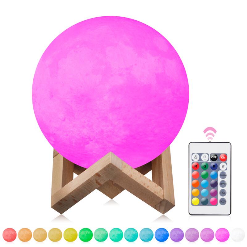 Deamak 3D Touch Remote Control Moon Lamp