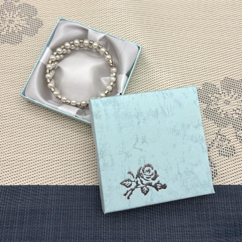 Jewelry printing bracelet box 9*9*3 jewelry packaging box gift jewelry box direct sales