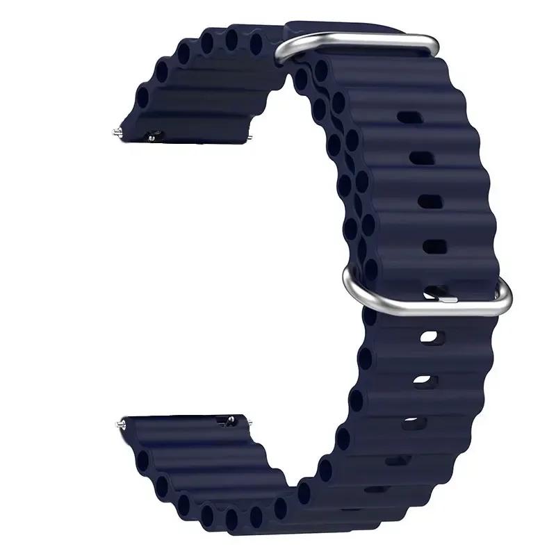 22mm Silicone Strap for Amazfit Bip 6 5 Bip6 Bracelet Smart Watch Quick Ocean Breathable Wristband for Amazfit Bip6 Accessories