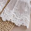 Elegant White Floral Lace Fake Cuffs For Women Stylish Hand Sleeve Cosplay Accessories Perfect For Parties And Weddings
