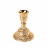 Candlestick Holder Ornate Candle with Round Base Metal for Dining Table, Home Decor, Hotel