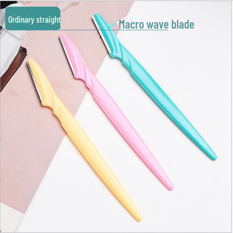 Wave Pattern Macro Folding Stainless Steel Eyebrow Trimmer