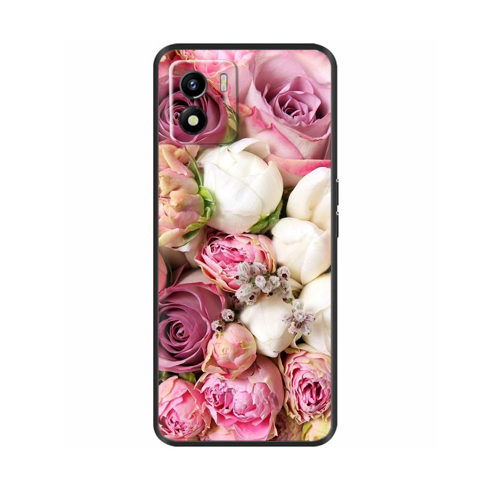 For Vivo Y01 Case Y01 2022 Soft Silicone Back Cover TPU Phone Case For Vivo Y01 Y 01 VivoY01 Cute Black Bumper Coque Shell Funda
