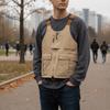 Dual-use Outdoor Jacket Vest Shoulder Bag Breathable Adjustable Strap Vest  Travel Fishing