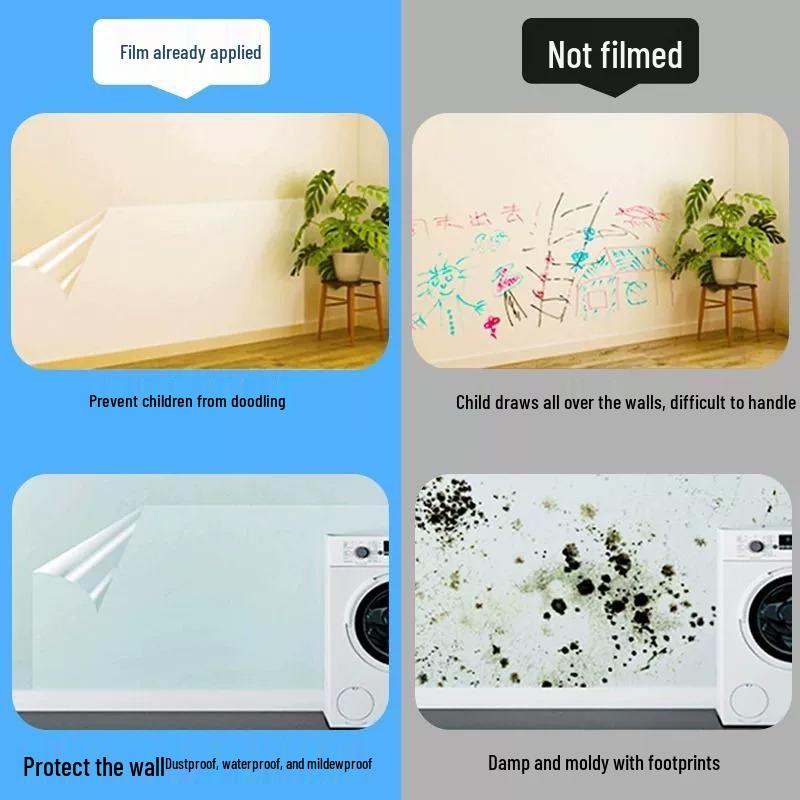 Static Transparent Oil-Proof High Temperature Resistant Self-Adhesive Waterproof Kitchen Wall Stickers
