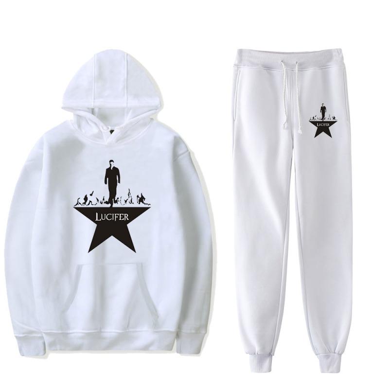 Lucifer Season 5 Printed Men Women Tracksuit Sets Casual Hoodie And Pants 2pcs Sets Oversized Sweatshirt Fashion Unisex Clothing