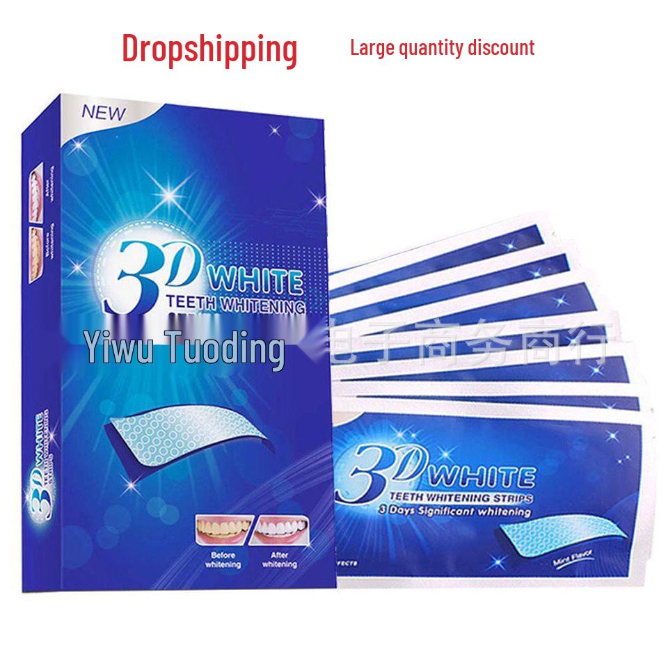 3D Whitening Tooth Strips: 7 Packs, 14 Pairs - Removes Yellowing for Brighter Smile