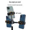 Dual-angle Mobile Phone Tripod with Fill Light for Live Streaming and Recording
