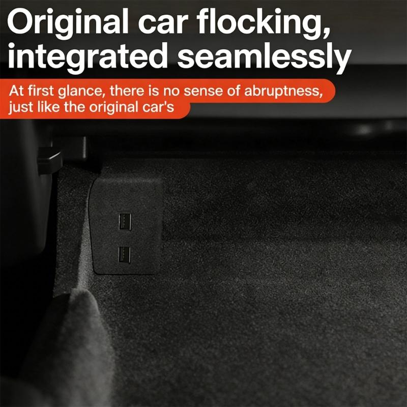 High Speed Charging Hub Glove Box Docking Station Central Control Splitter Adapter Car Accessories Easy to Install