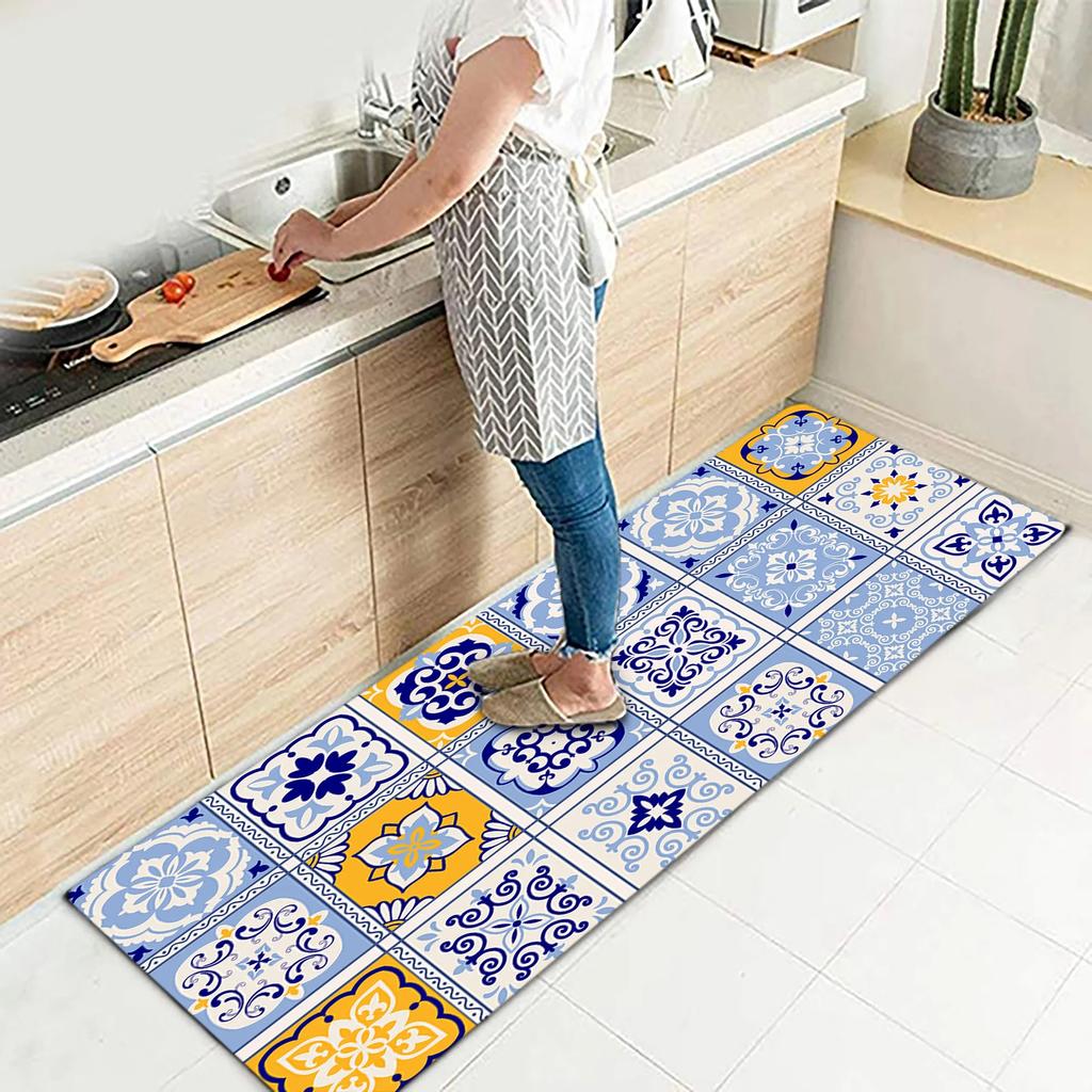 Home Carpet Entryway Anti-Slip Bathroom Kitchen Floor Mat Carpet Entrance Door Mat Corridor Floor Decoration Home Kitchen Carpet