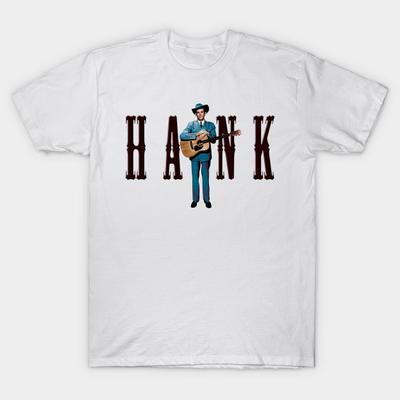La Solitaria Melodia degli Album Country di Hank Williams T-shirt Album Commemorativo Retro Unisex T-shirt