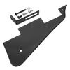 Uxcell LP Guitar Pickguard Black Chrome with Support Electric Guitar Pickguard Scratch Plate for LP Standard Series Black 1-ply 2-Hole