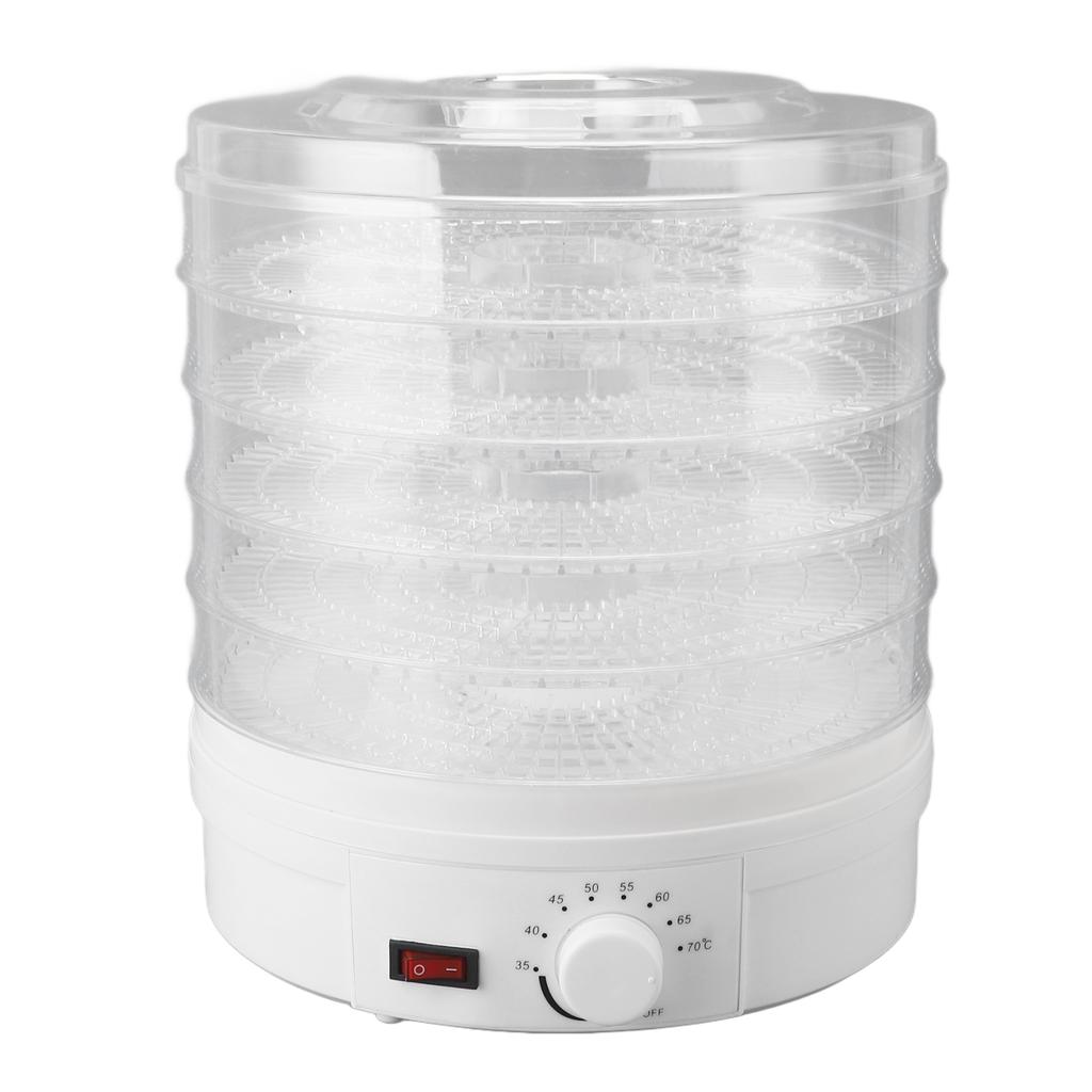 Food Dehydrator Machine 5 Trays Adjustable Temperature Control Electric Fruits Veggies Dryer for