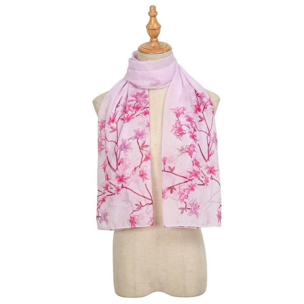 Long Chiffon Scarf Thin Female Wrap Shawls New Shawl Silk Summer