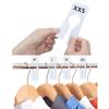 8Pcs Round/Square Closet Hanger Dividers Garment Tags Clothing Size Marking Ring  Home