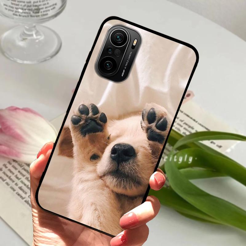 For Redmi K40 5G Case K40 Pro Cute Animals Matte Silicone TPU Soft Phone Cover For Xiaomi Mi 11i Fundas Poco F3 Coque Bumper