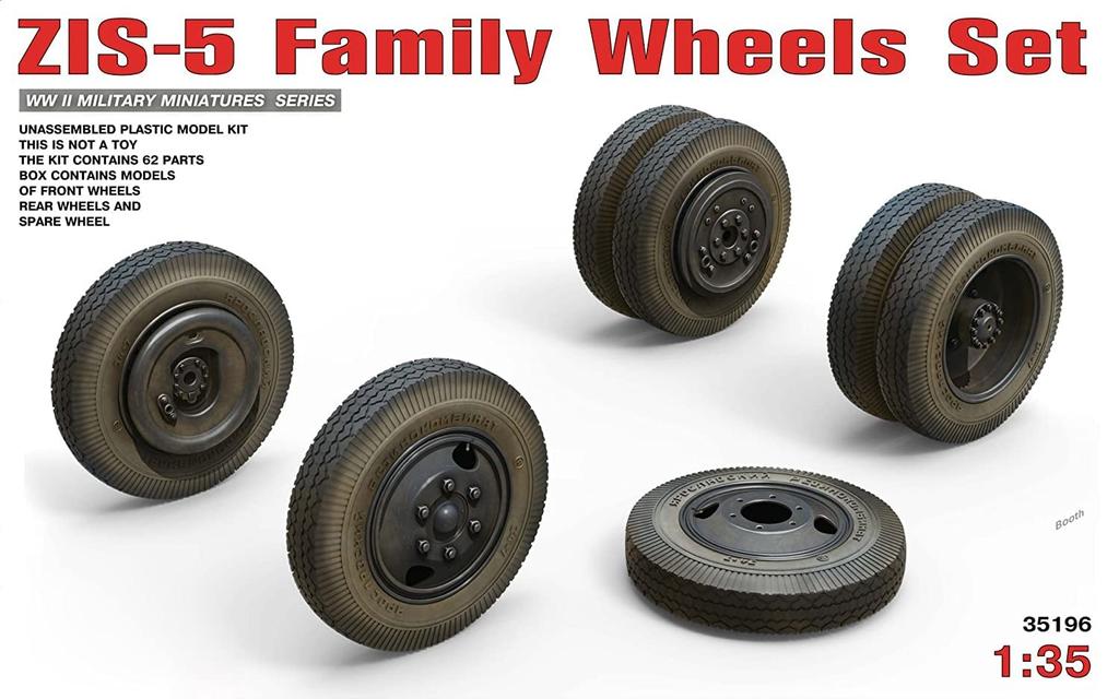 MiniArt Serie Radsatz Plastikmodell 1/35 ZIS-5
