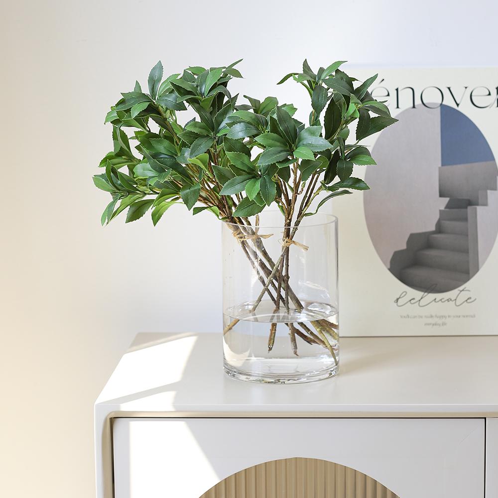 Eleganter Holz-Grün-Künstlicher Blumenbaum für Innenraumdekoration & Landschaftsgestaltung