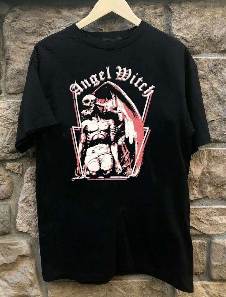 VIntage Style Angel Witch Black Short SLeeve Shirt Unisex All Size LO394 Unisex T-Shirt XXXXL