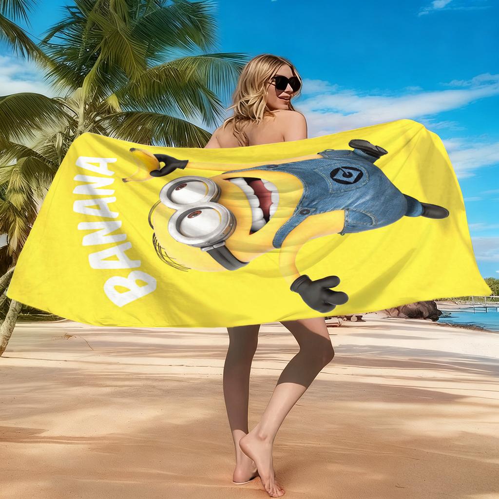 Creatura Carina Occhi Grandi Sorridente Bananamaster Telo da Spiaggia Asciugatura Rapida Adatto per Spiaggia Piscina Palestra Regalo Carino per Amici Famiglie