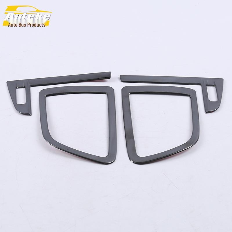 Koleos Front Row & Center Console AC Vent Decorative Bright Rings