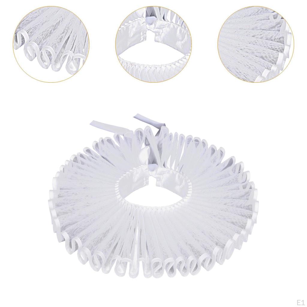 Elżbietańska Kryza Klauna Wygodne Falbankowe Kołnierze na Halloween Średniowieczne