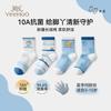 English Boys' Summer Breathable Cotton Mesh Socks (4-Pair Set)