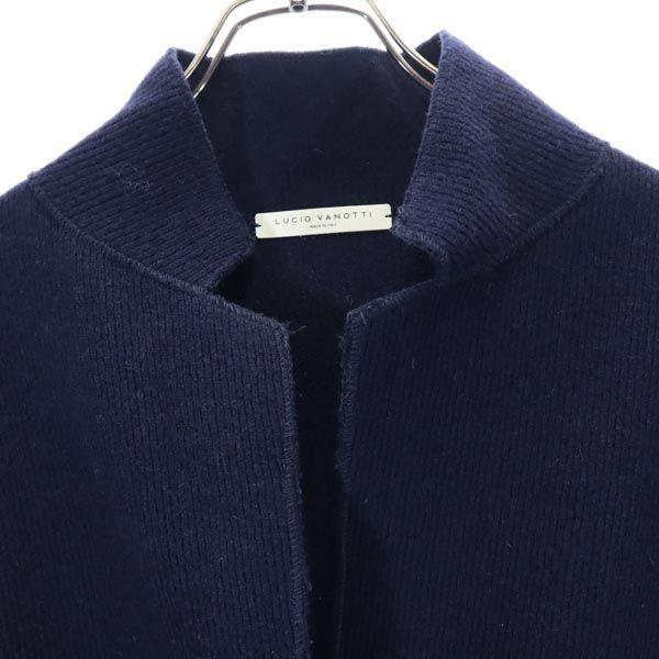 LUCIO VANOTTI made in Italy Knit long Jacket 2 Navy blue Men's Used