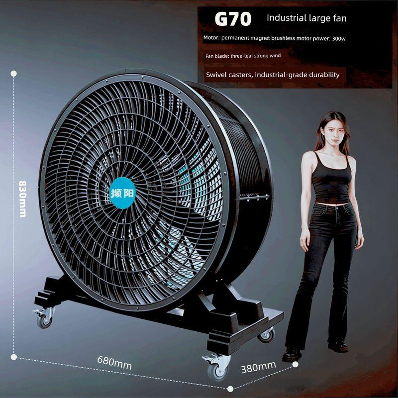 Di Shilang Permanent Magnet Brushless Industrial Strong Electric Fan Movable Ventilating Fan High Power Workshop Commercial Large Fan