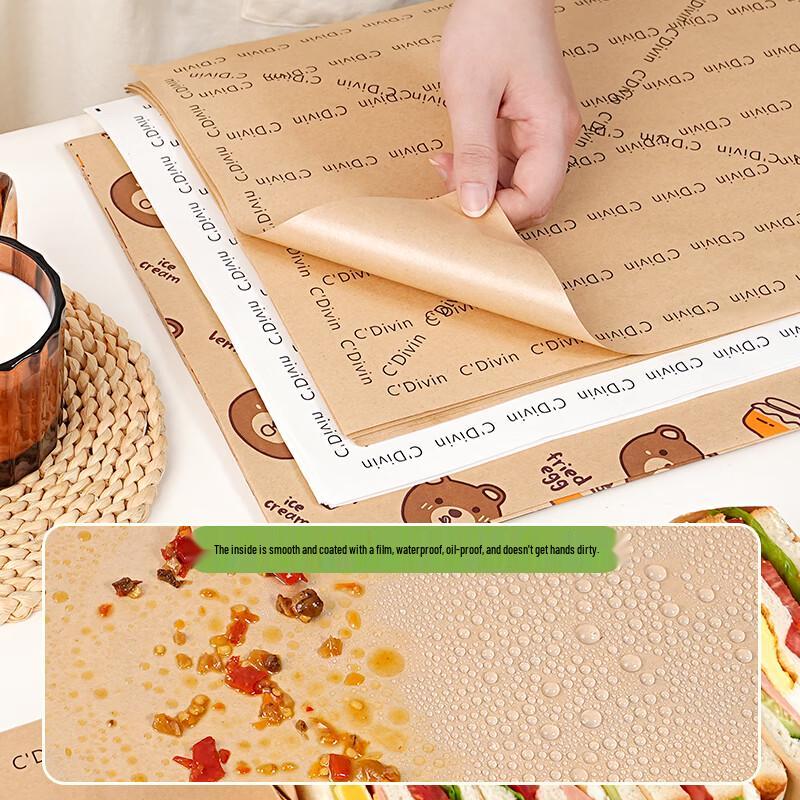 Food Grade Oil-Proof Sandwich & Burger Wrapping Paper