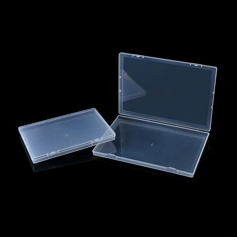 Transparent Plastic Pp Storage Box, Covered Rectangular B01 Flat Box, Spare Parts Small Box, Jewelry Hardware Packaging Box.