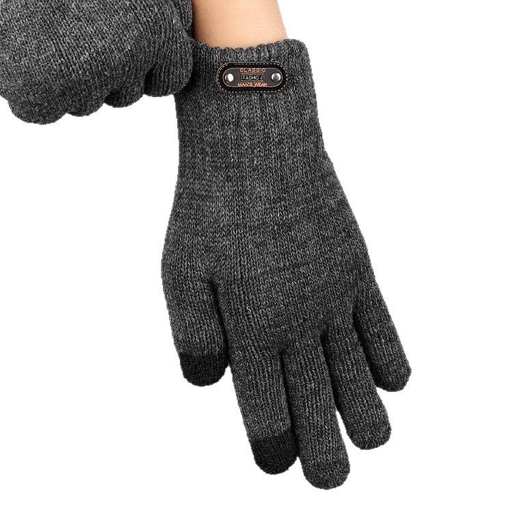 New Arrival: Fleece-Lined Touchscreen Cotton Gloves - Warm & Thick for Cold Weather Riding