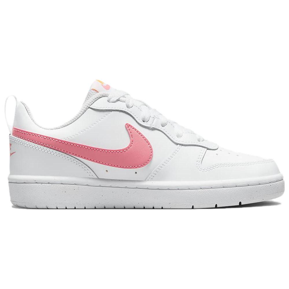 New Nike Court Borough Low 2 White Coral Chalk GS BQ5448-124