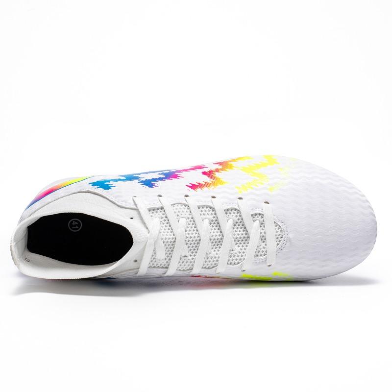 38-45 Scarpe da Calcio da Uomo/Donna Suola Morbida in Gomma Tacchetti Erba Sintetica Competizione Indoor Professionali Scarpe da Calcio per Bambini