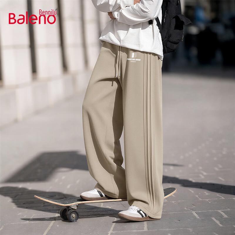 Baleno Men s Straight Wide-Leg Casual Knit Pants 3XL
