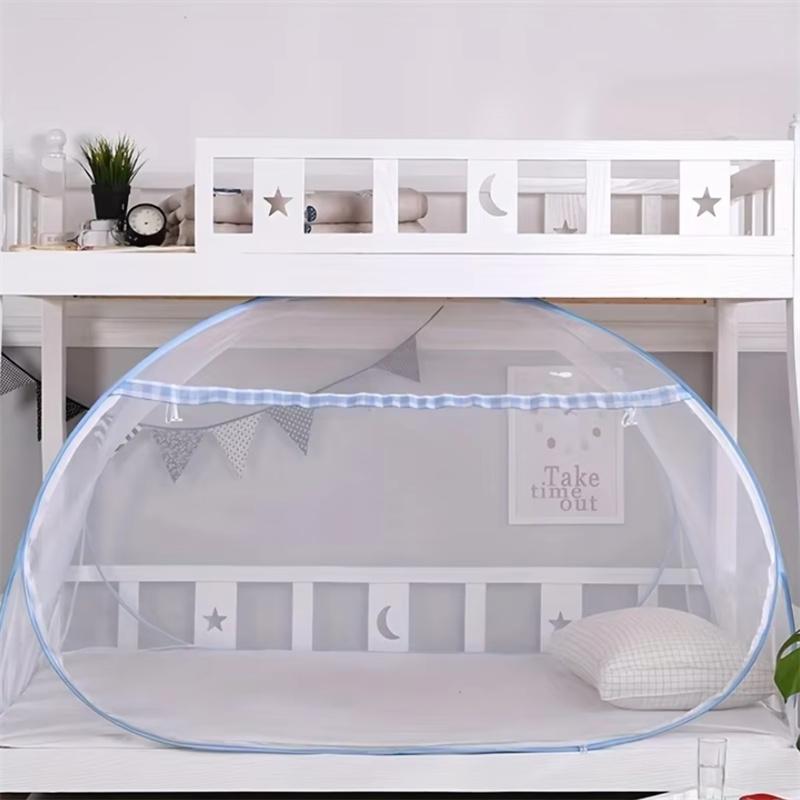 1M Student Dormitory Bunk Bed Free Install Yurt Mosquito Net Full Bottom Anti-fall Child Mosquito Net Summer Home Mosquito Net